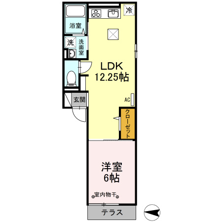 D-room Mの間取り