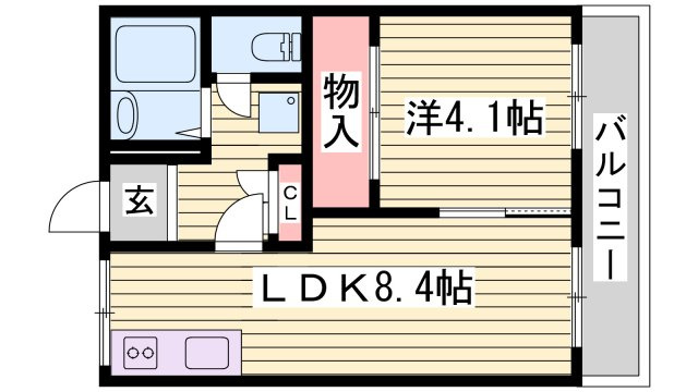 美山台ハイツの間取り