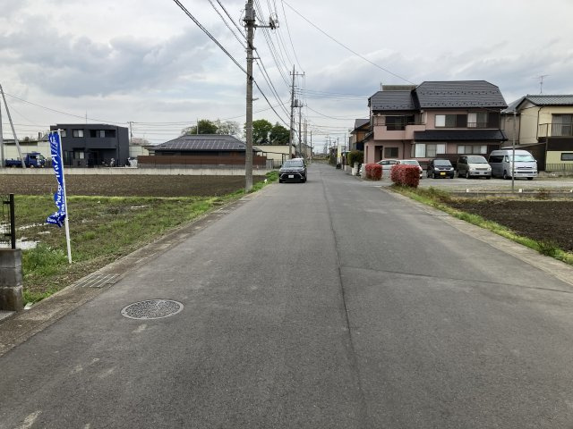 敷地面積９１坪　売地　春日部市大場①の外観|西側公道約６．６ｍ、３．５ｍ接道！
現地（2026年7月）撮影
