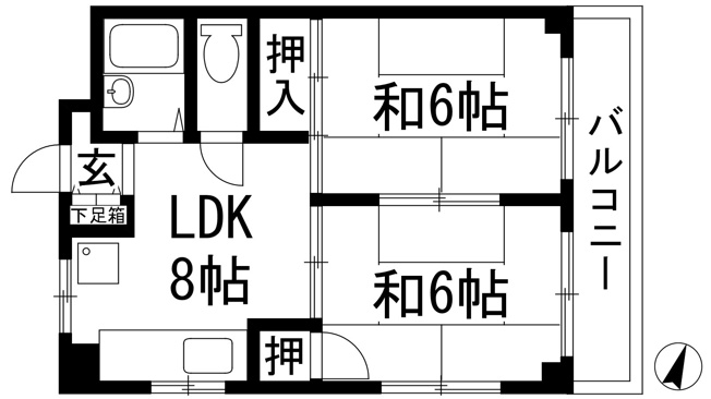 【間取り】 | リーフ北野