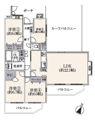 ファミール鷺沼の間取り