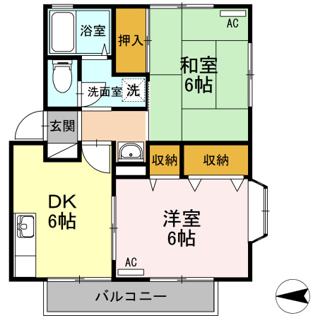 アンフィニＭＡＲＵＥＩの間取り