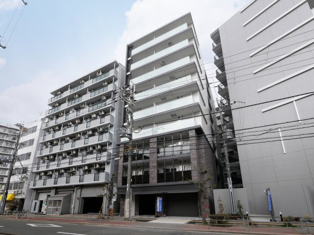 大阪市東淀川区東中島４丁目の賃貸マンションの外観