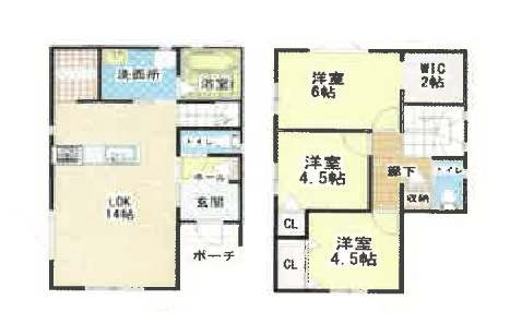 和歌山市太田・新築戸建・116154の間取り