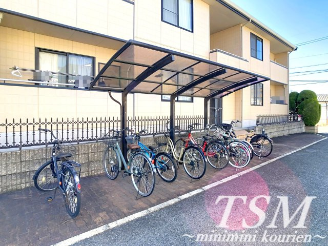 クイーンズコート　Ａ棟のその他共用部分|敷地内駐輪場