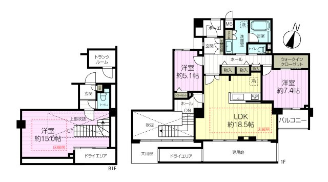 プレスティージュ芦屋平田町の間取り