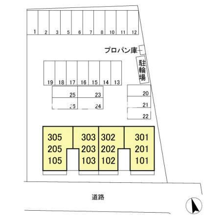 ラフェリアの区画図|高崎、前橋、伊勢崎エリアのお部屋探しはエンドスケープまで！お客様の理想お聞かせ下さい♪