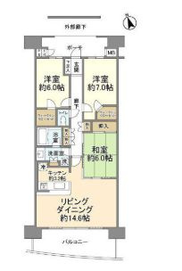 【間取り】 | モデラ・ピークス戸塚ヴィラ１