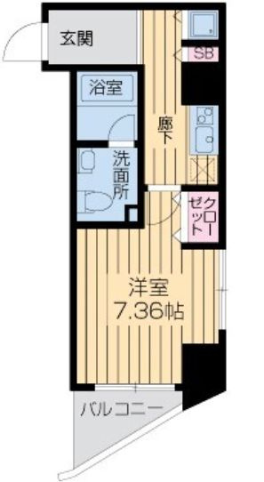 ライブコート北梅田の間取り