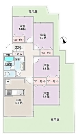 ルミエール八事の間取り