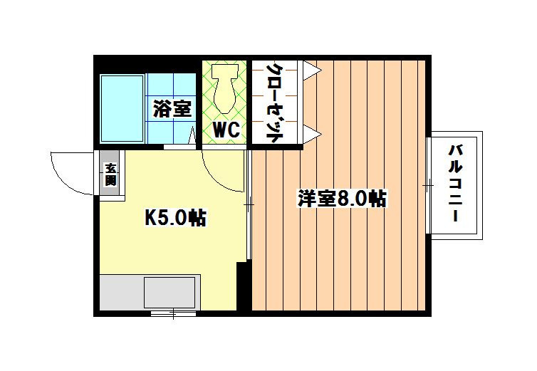 ピュア和白東の間取り