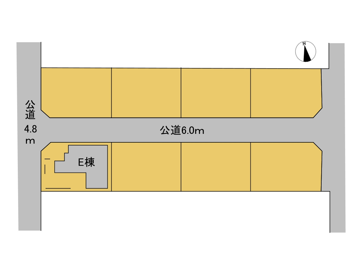 新築戸建　岐阜市須賀　全8区画分譲の区画図|■区画図
■YAMADA電機の　ヤマダ不動産　株式会社リライフ　
いつでもお問合わせ下さい。