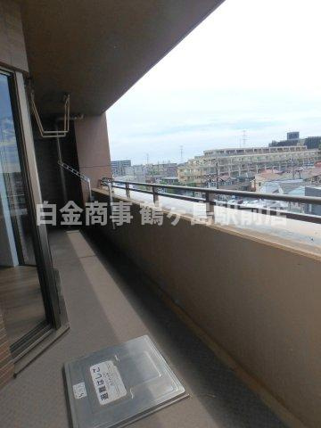 レクセルマンション若葉第2のバルコニー