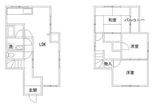 和歌山市梶取・中古戸建・116323の間取り