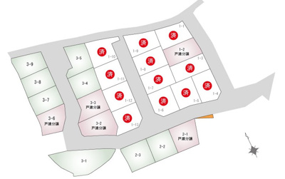 【区画図】 | 石山寺４丁目　3期3号地