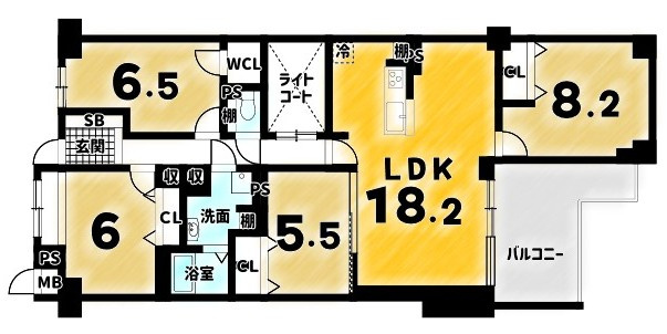 サンシティ桂坂参番館の間取り|Ｒ８．４フルリノベーション済み！室内まもなくご内覧可能です♪