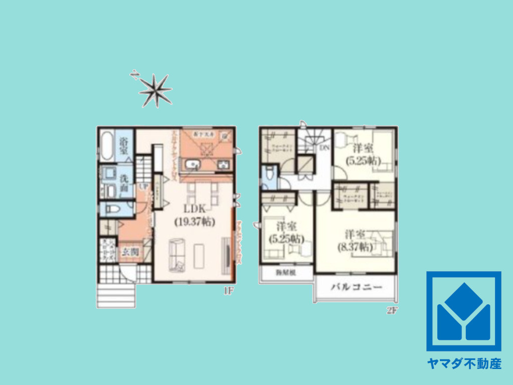 大津市坂本8丁目　2号棟の間取り