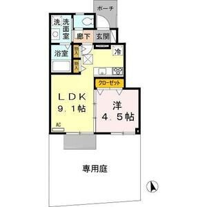 ラフィーネ林Ⅲの間取り