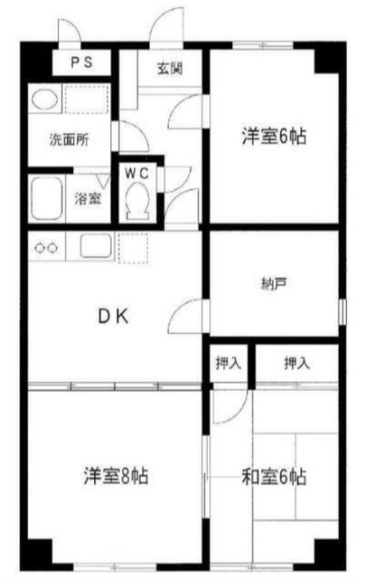 フィオーレ大山 Ⅰの間取り