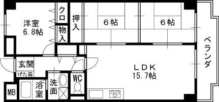 クリスタルの間取り