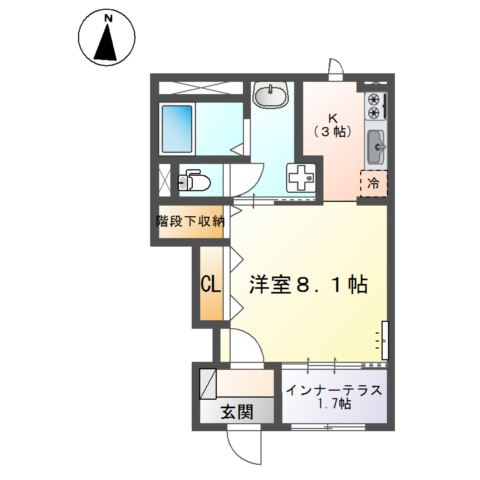 アイリス南大分Ⅱの間取り