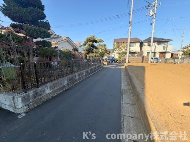 ■中郡大磯町国府新宿　建築条件なし　売地の前面道路含む現地写真|前面道路の様子です◇