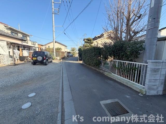 ■中郡大磯町国府新宿　建築条件なし　売地の前面道路含む現地写真|前面道路の様子です◇