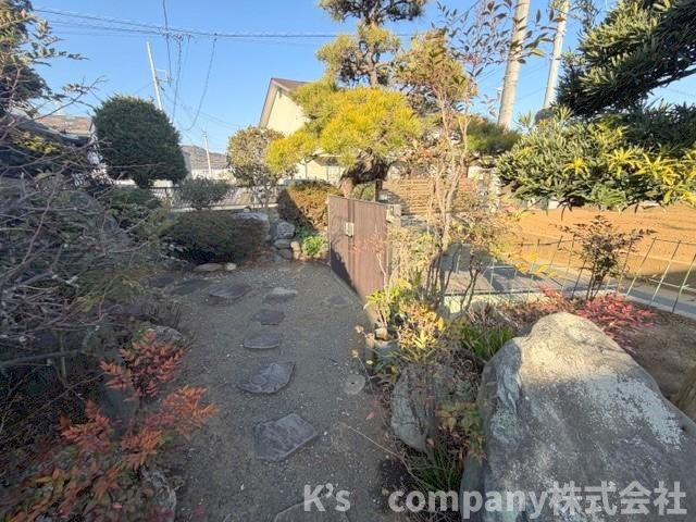 ■中郡大磯町国府新宿　建築条件なし　売地の外観|お庭スペース◇