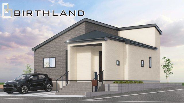 新築戸建・新築建売　郡山市喜久田町字双又　富田小・富田中の外観パース|〈5号棟〉2026年2月完成！いつでもご内覧可能です♪