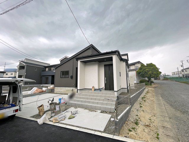 新築戸建・新築建売　郡山市喜久田町字双又　富田小・富田中の外観|環境に優しく安心安全のオール電化住宅です！