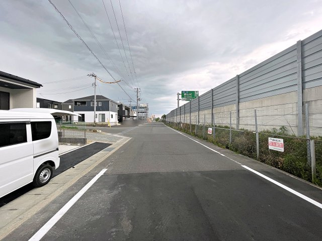 新築戸建・新築建売　郡山市喜久田町字双又　富田小・富田中の前面道路含む現地写真|前面道路