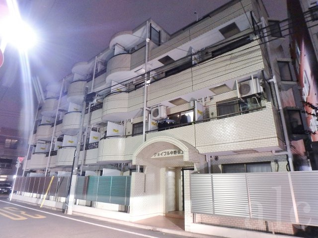 中野区中央１丁目の賃貸マンションの外観|外観は落ち着いています