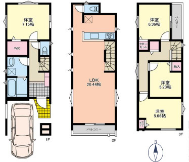 茅ヶ崎市浜竹　中古戸建の画像