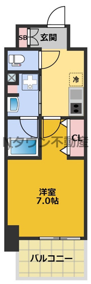 【間取り】 | ジュール亀島 | 間取りです。