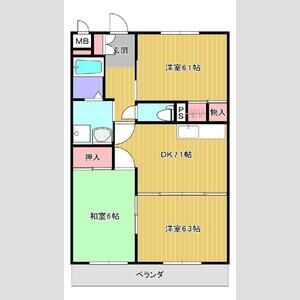 ラ・カーザ小島の間取り
