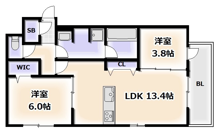 クラシスト苅田EASTの間取り