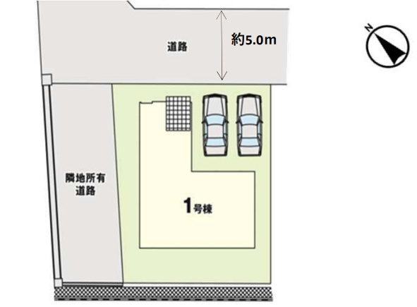 福岡市東区三苫3期の区画図