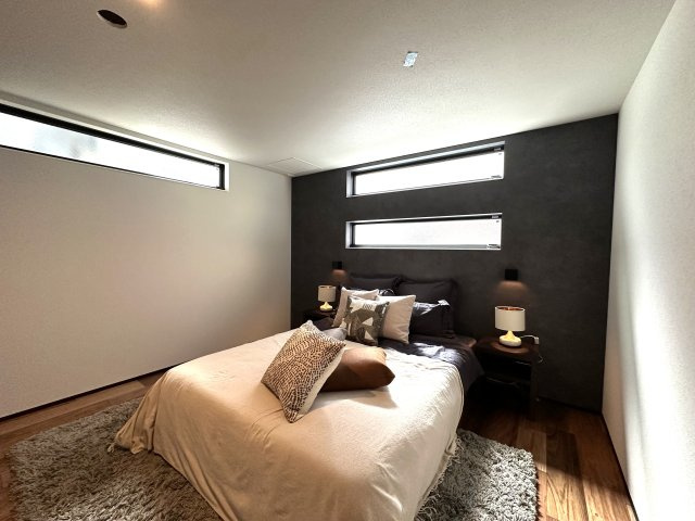 北名次町高性能住宅の洋室|確かな構造性能を追求した、SW工法×自社施工の住まい。
目に見えない部分にまでこだわり、高気密・高断