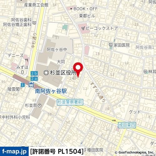 ＭＯＤＵＬＯＲ阿佐谷南の地図