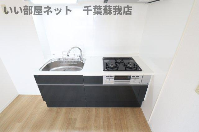 コスモパーク　Ｂのキッチン|コンパクトなキッチンで掃除もラクラク