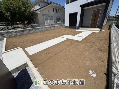 【庭】 | Livele Garden.S　第1栃木都賀町平川　1号棟 | 広々としたお庭でプール遊びやBBQを楽しめます☆