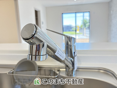 【キッチン】 | Livele Garden.S　第1栃木都賀町平川　1号棟 | カートリッジ式浄水機能付き台所水栓☆おいしいお水でお料理できます☆