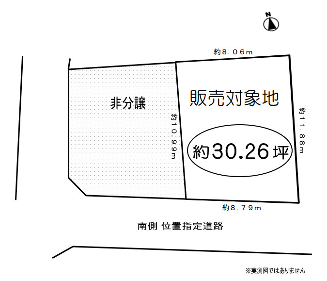 売地／ふじみ野市南台2丁目の土地図|約30坪