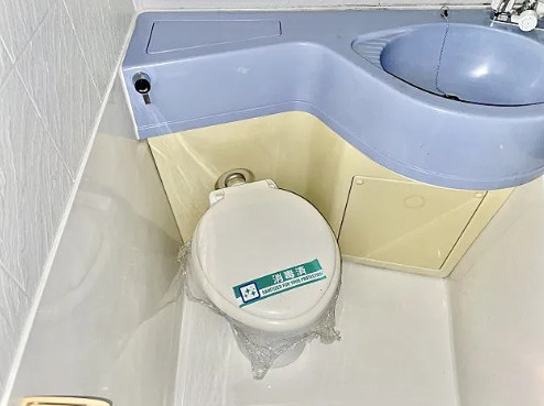 静岡県浜松市中央区1棟収益アパート「満室」のトイレ