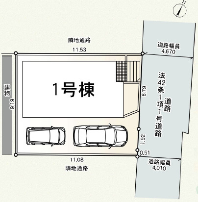 厚木市関口第17　新築一戸建ての区画図