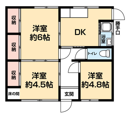 大村町字於泥貸家群の間取り