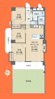 【間取り】 | ライオンズマンション三鷹