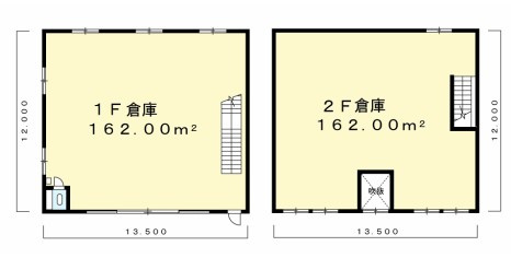 東大阪市本庄　貸倉庫の間取り