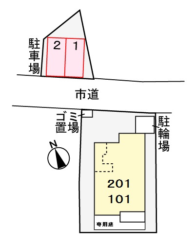 【区画図】 | グランボナールⅣ