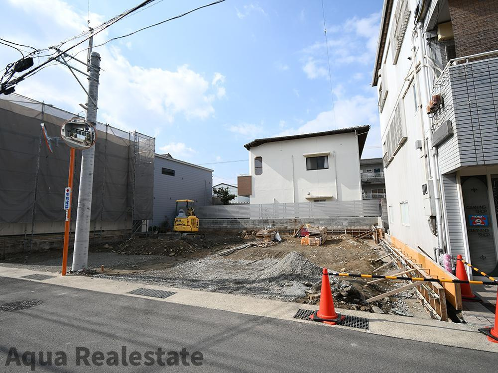 オール電化デザイナーズハウス福島建売⑦の前面道路含む現地写真|前面道路含む現地写真です